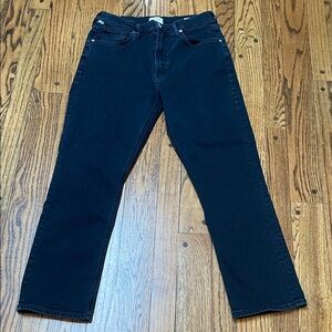 Citizens of Humanity CoH sz 28 Jolene high rise black cropped jeans denim